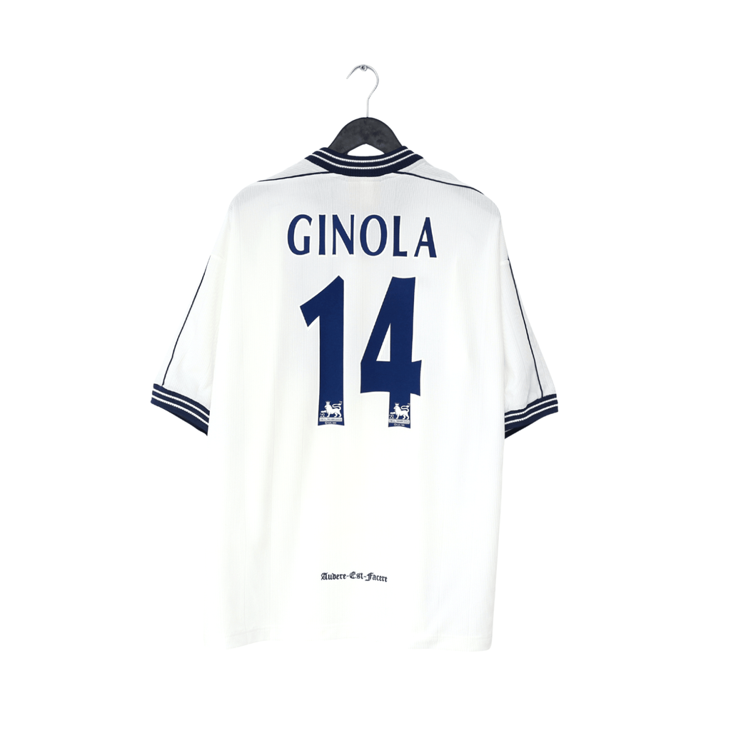 1997/99 GINOLA #14 Tottenham Hotspur Vintage PONY Home Football Shirt (XL)