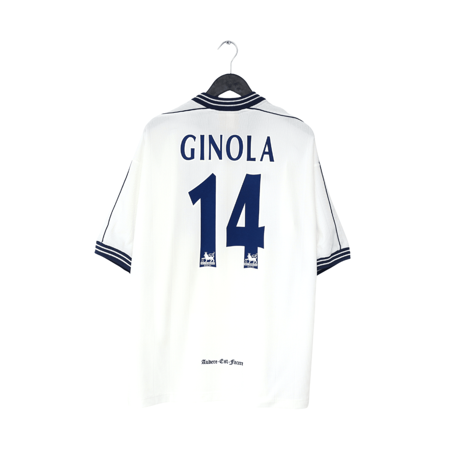 1997/99 GINOLA #14 Tottenham Hotspur Vintage PONY Home Football Shirt (XL)