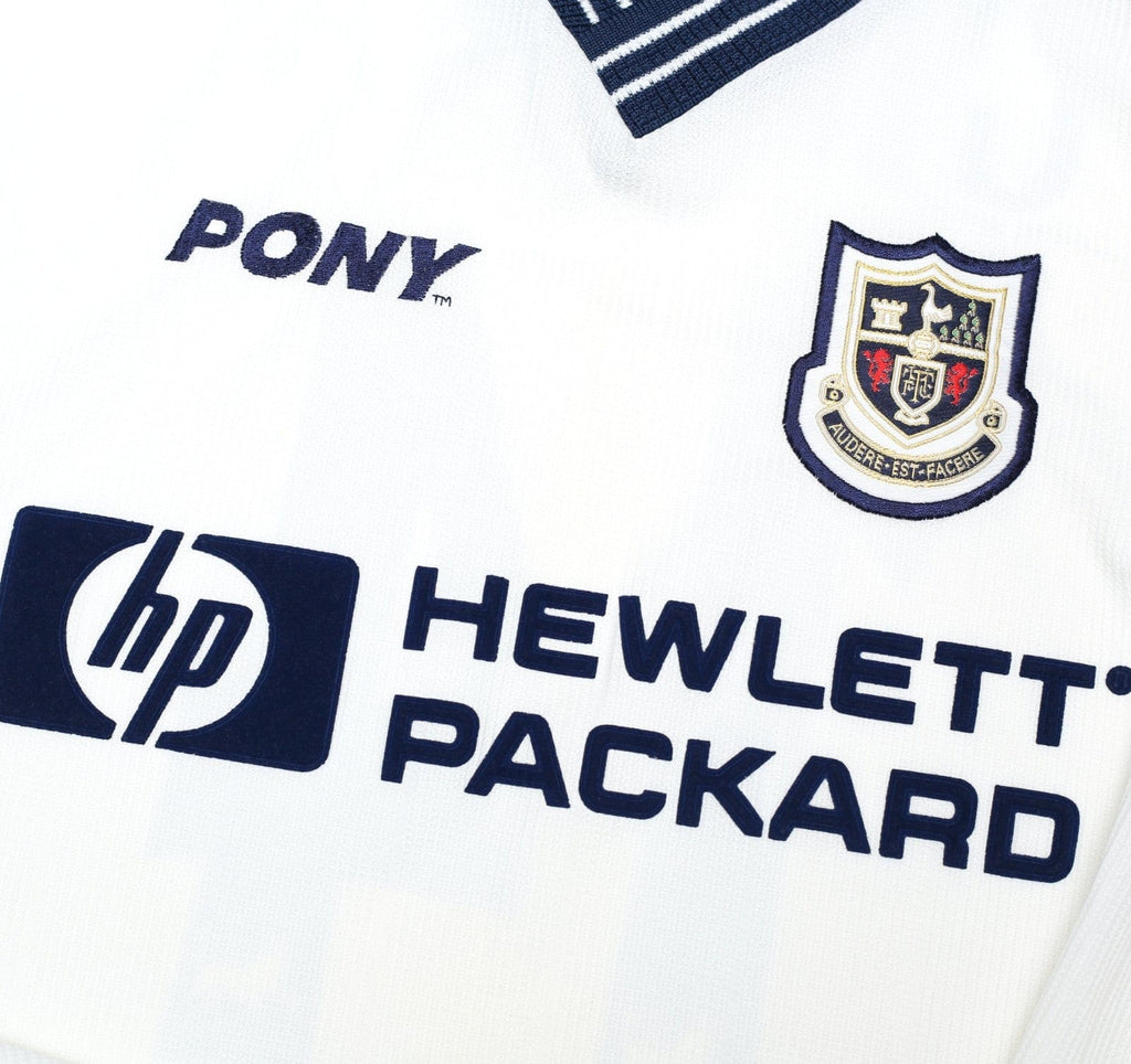 1997/99 GINOLA #14 Tottenham Hotspur Vintage PONY Home Football Shirt (XL)