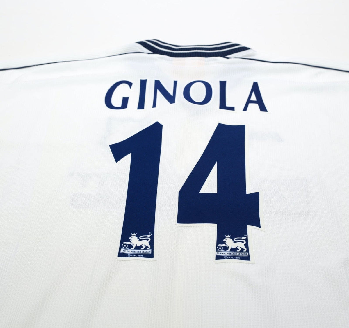 1997/99 GINOLA #14 Tottenham Hotspur Vintage PONY Home Football Shirt (XL)