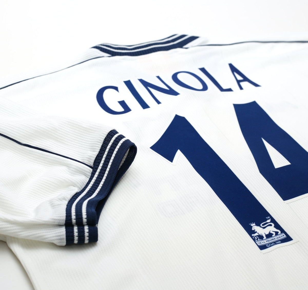 1997/99 GINOLA #14 Tottenham Hotspur Vintage PONY Home Football Shirt (XL)