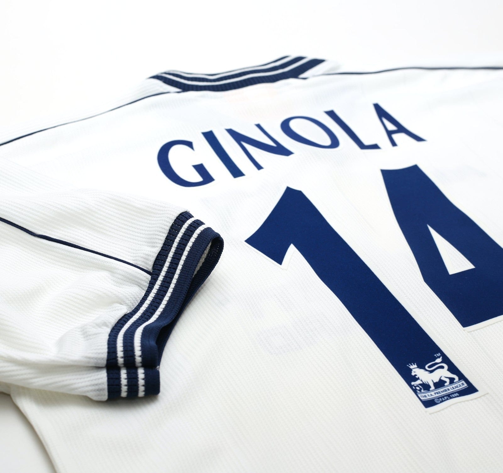 1997/99 GINOLA #14 Tottenham Hotspur Vintage PONY Home Football Shirt (XL)