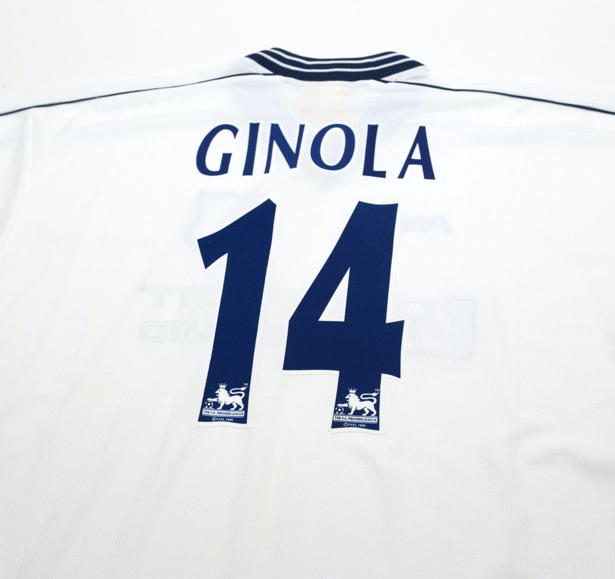 1997/99 GINOLA #14 Tottenham Hotspur Vintage PONY Home Football Shirt (XL)
