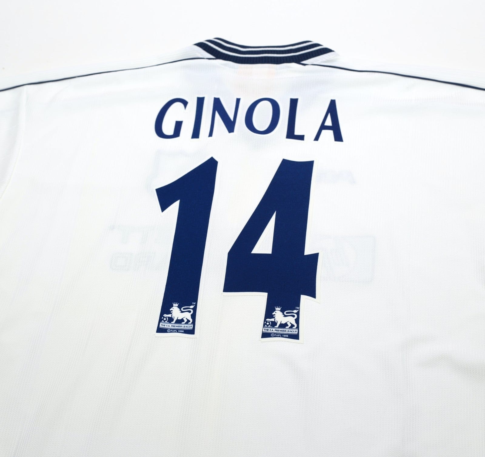 1997/99 GINOLA #14 Tottenham Hotspur Vintage PONY Home Football Shirt (XL)