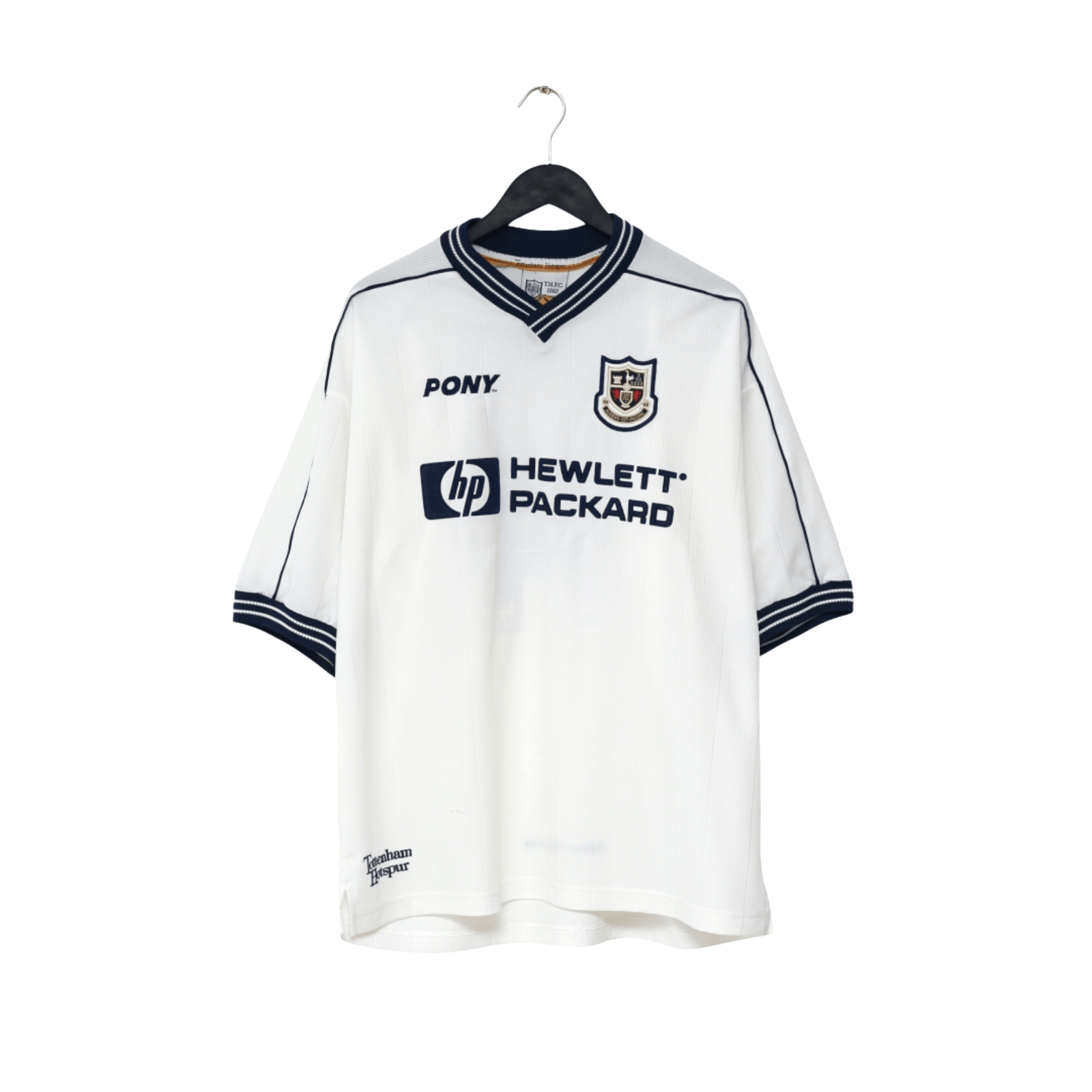 1997/99 Ginola #14 Tottenham Hotspur Vintage PONY Home Football Shirt (XL)