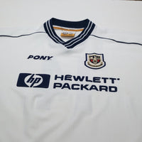 1997/99 Ginola #14 Tottenham Hotspur Vintage PONY Home Football Shirt (XL)