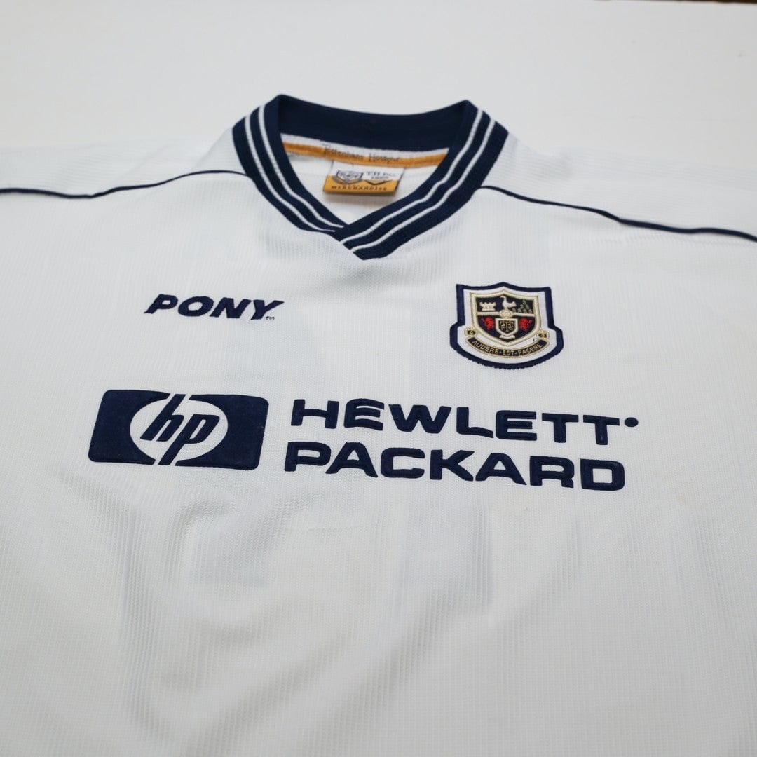 1997/99 Ginola #14 Tottenham Hotspur Vintage PONY Home Football Shirt (XL)