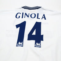 1997/99 Ginola #14 Tottenham Hotspur Vintage PONY Home Football Shirt (XL)