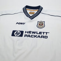1997/99 Ginola #14 Tottenham Hotspur Vintage PONY Home Football Shirt (XL)