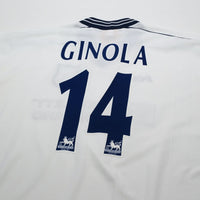 1997/99 Ginola #14 Tottenham Hotspur Vintage PONY Home Football Shirt (XL)
