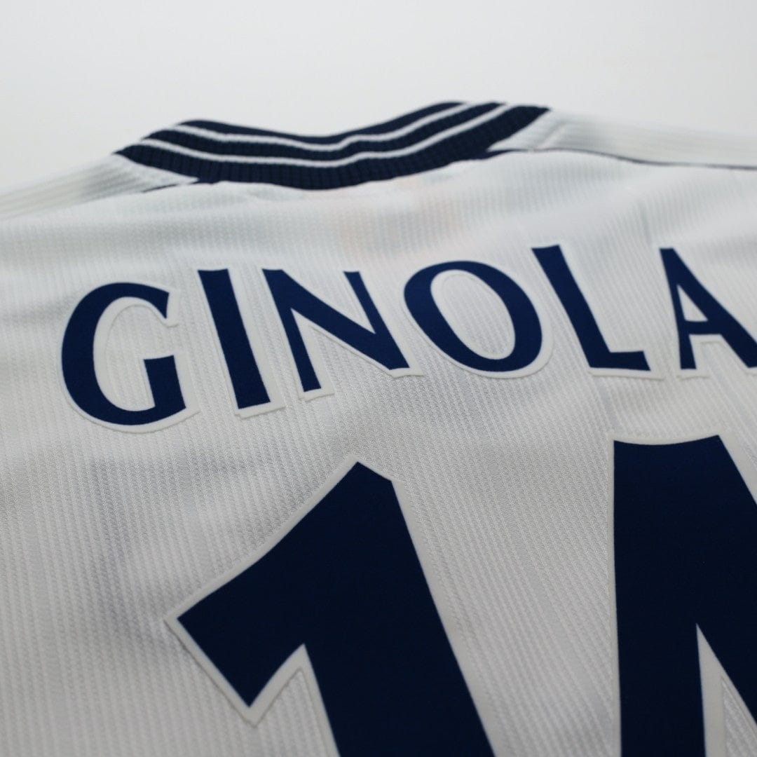 1997/99 Ginola #14 Tottenham Hotspur Vintage PONY Home Football Shirt (XL)