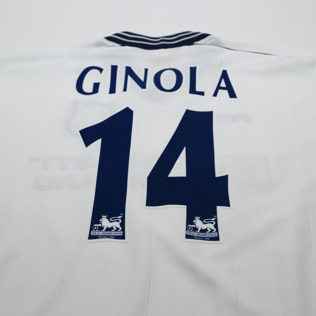 1997/99 Ginola #14 Tottenham Hotspur Vintage PONY Home Football Shirt (XL)