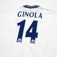 1997/99 Ginola #14 Tottenham Hotspur Vintage PONY Home Football Shirt (XL)