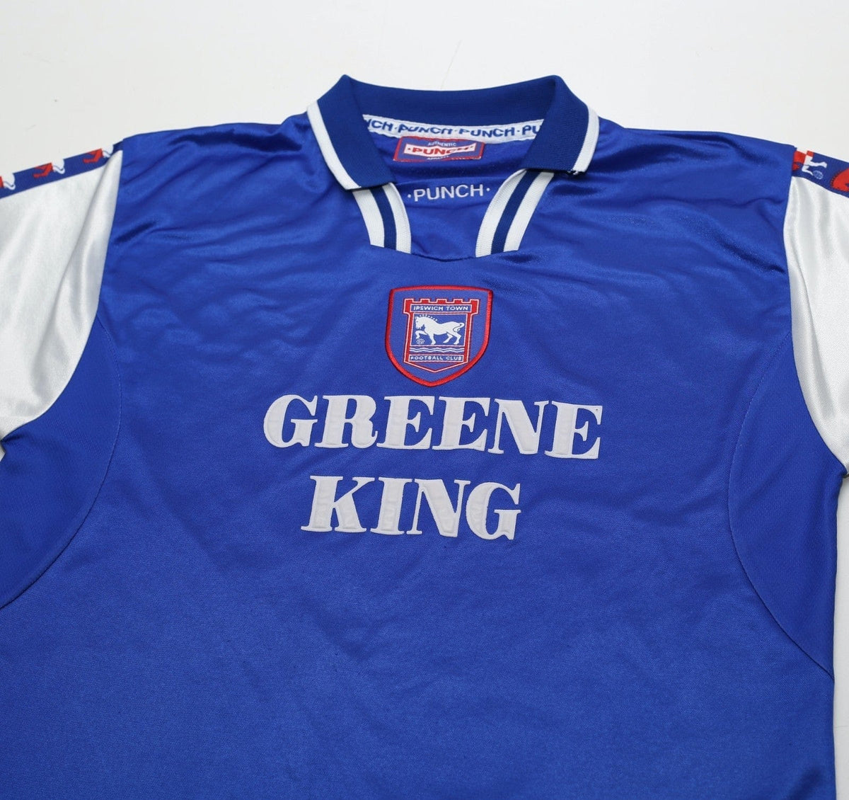 1997/99 Ipswich Town Vintage Punch Home Football Shirt (M/L)
