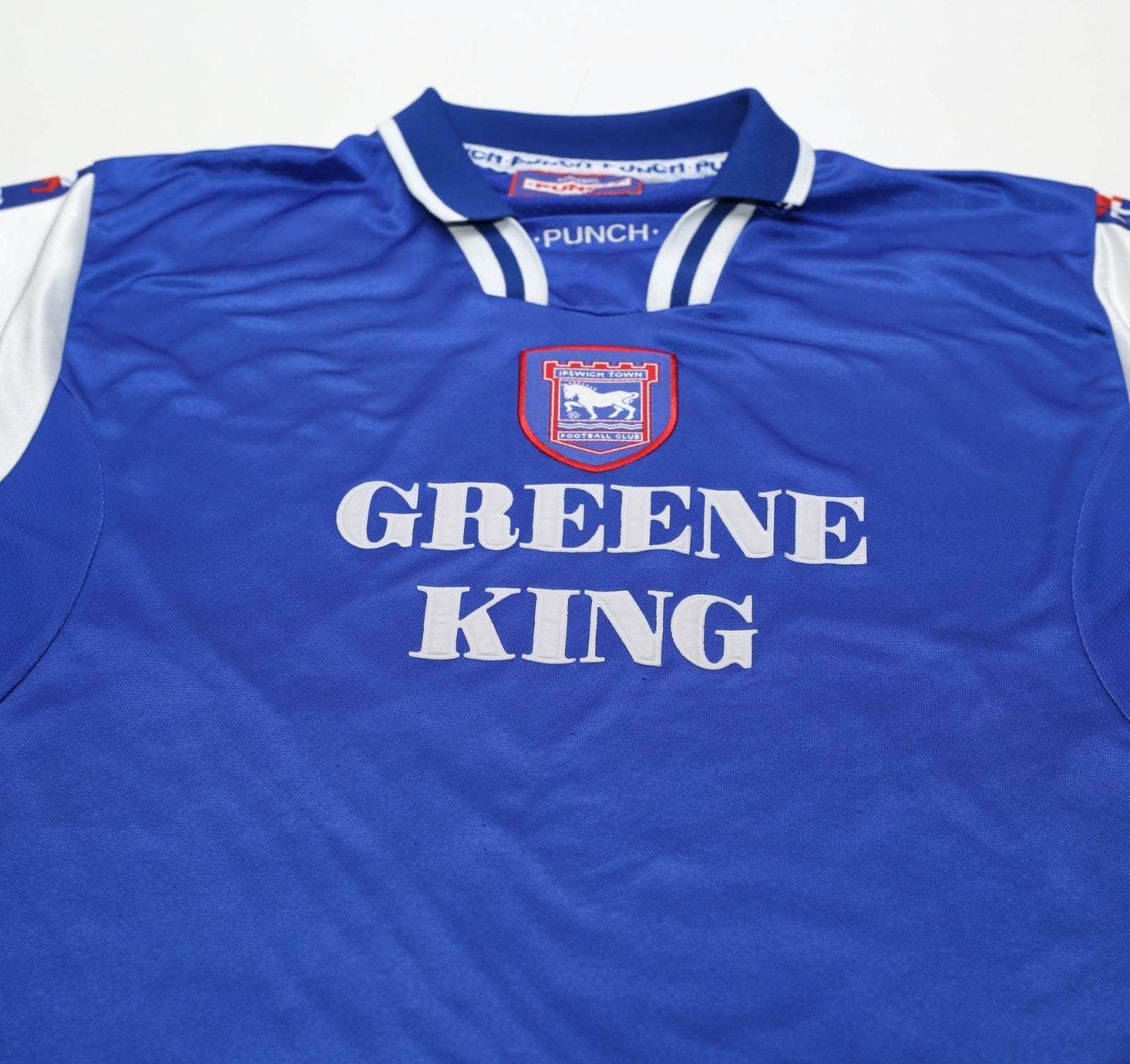 1997/99 Ipswich Town Vintage Punch Home Football Shirt (M/L)