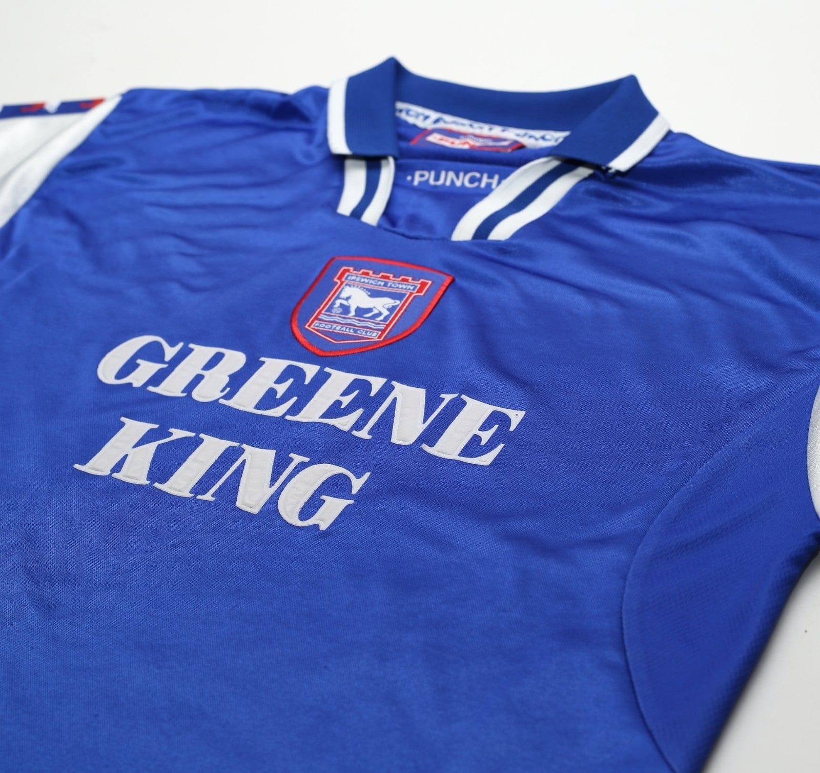 1997/99 Ipswich Town Vintage Punch Home Football Shirt (M/L)