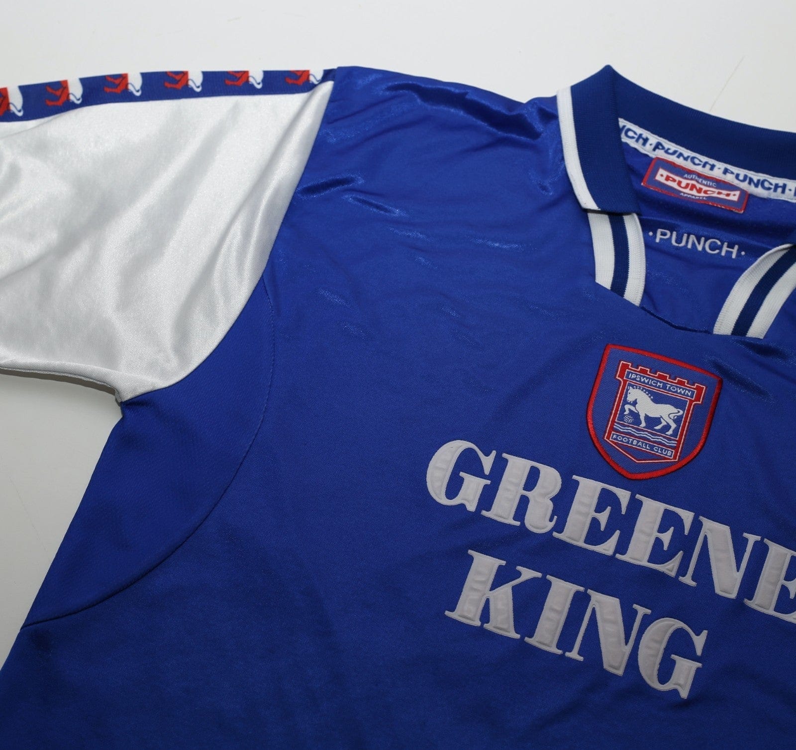 1997/99 Ipswich Town Vintage Punch Home Football Shirt (M/L)