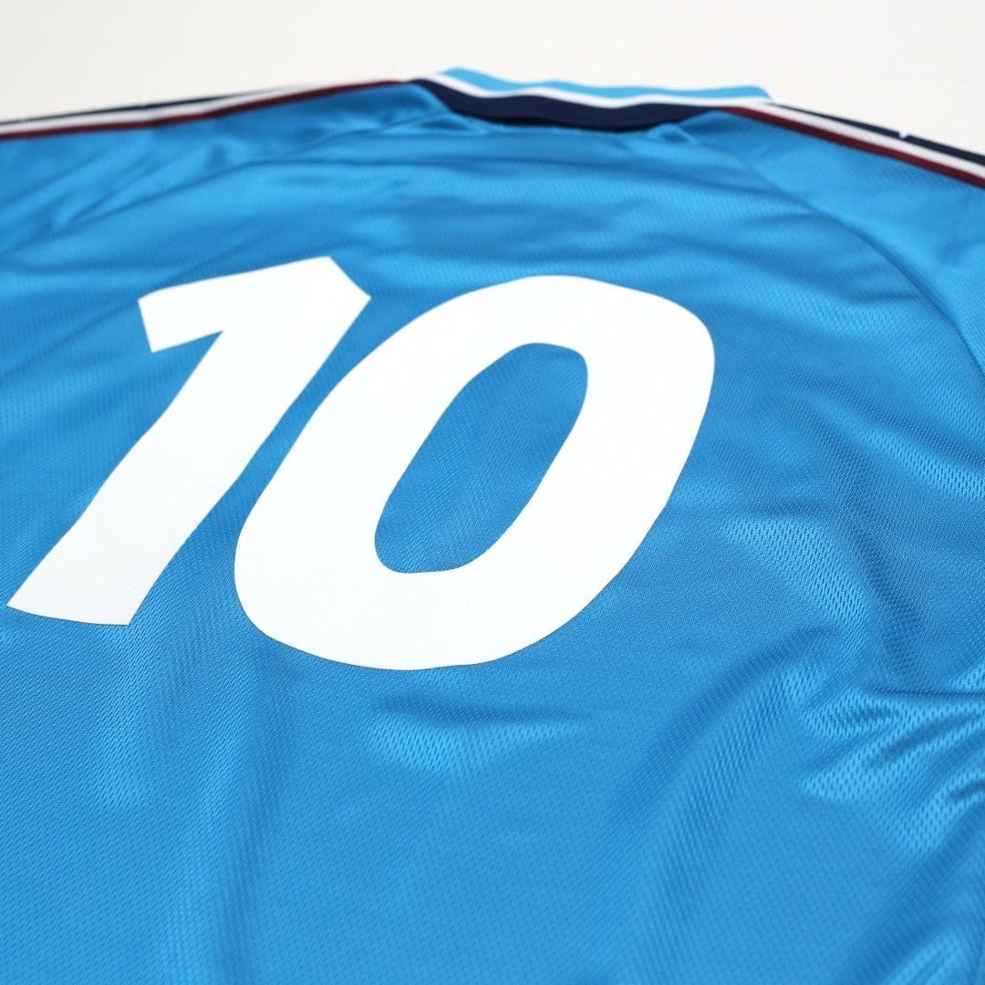 1997/99 Kinkladze #10 Manchester City Vintage Kappa Home Football Shirt (L)