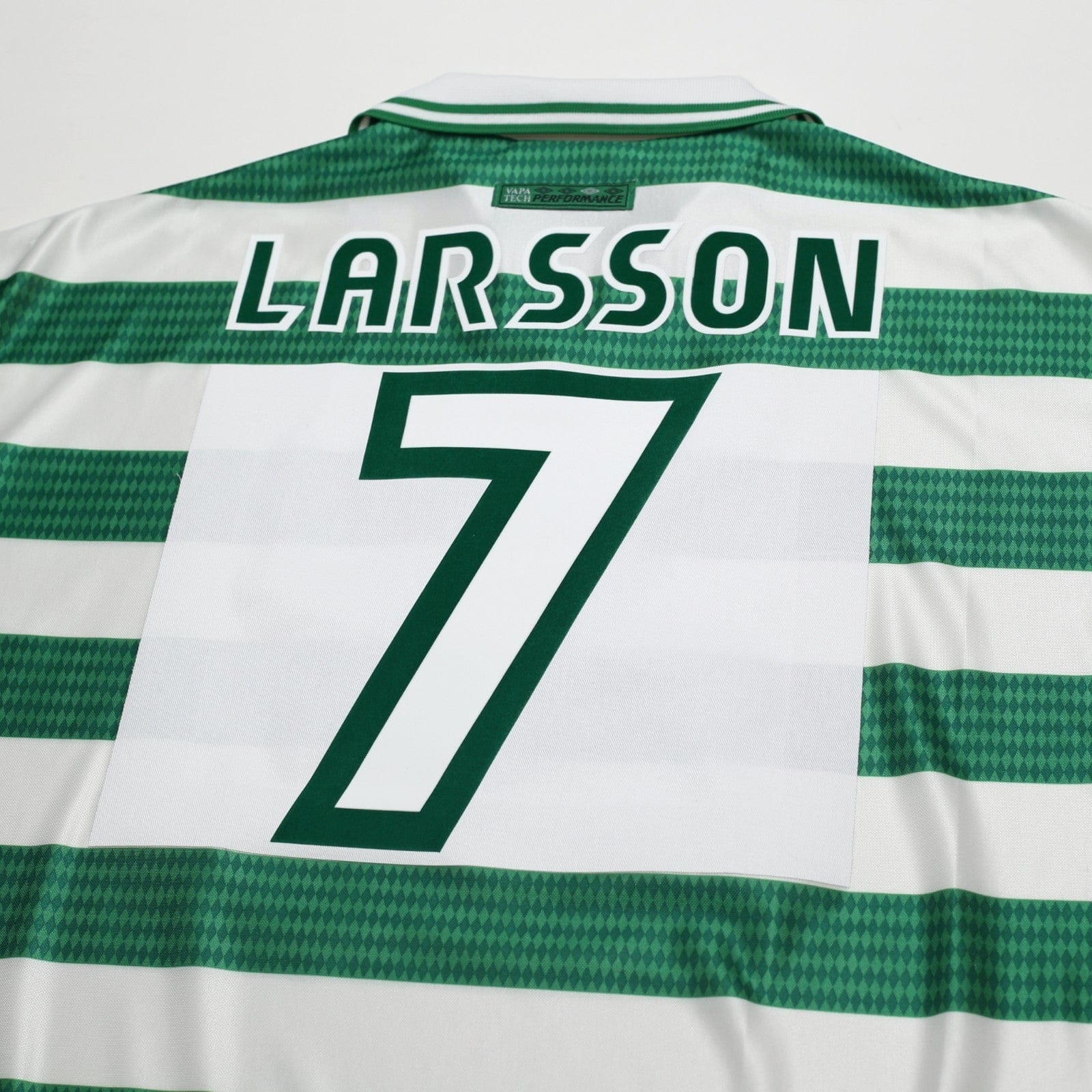 1997/99 Larsson #7 Celtic Vintage Umbro Home Football Shirt (XL