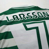 1997/99 Larsson #7 Celtic Vintage Umbro Home Football Shirt (XL)