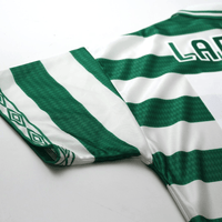 1997/99 Larsson #7 Celtic Vintage Umbro Home Football Shirt (XL)