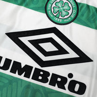 1997/99 Larsson #7 Celtic Vintage Umbro Home Football Shirt (XL)