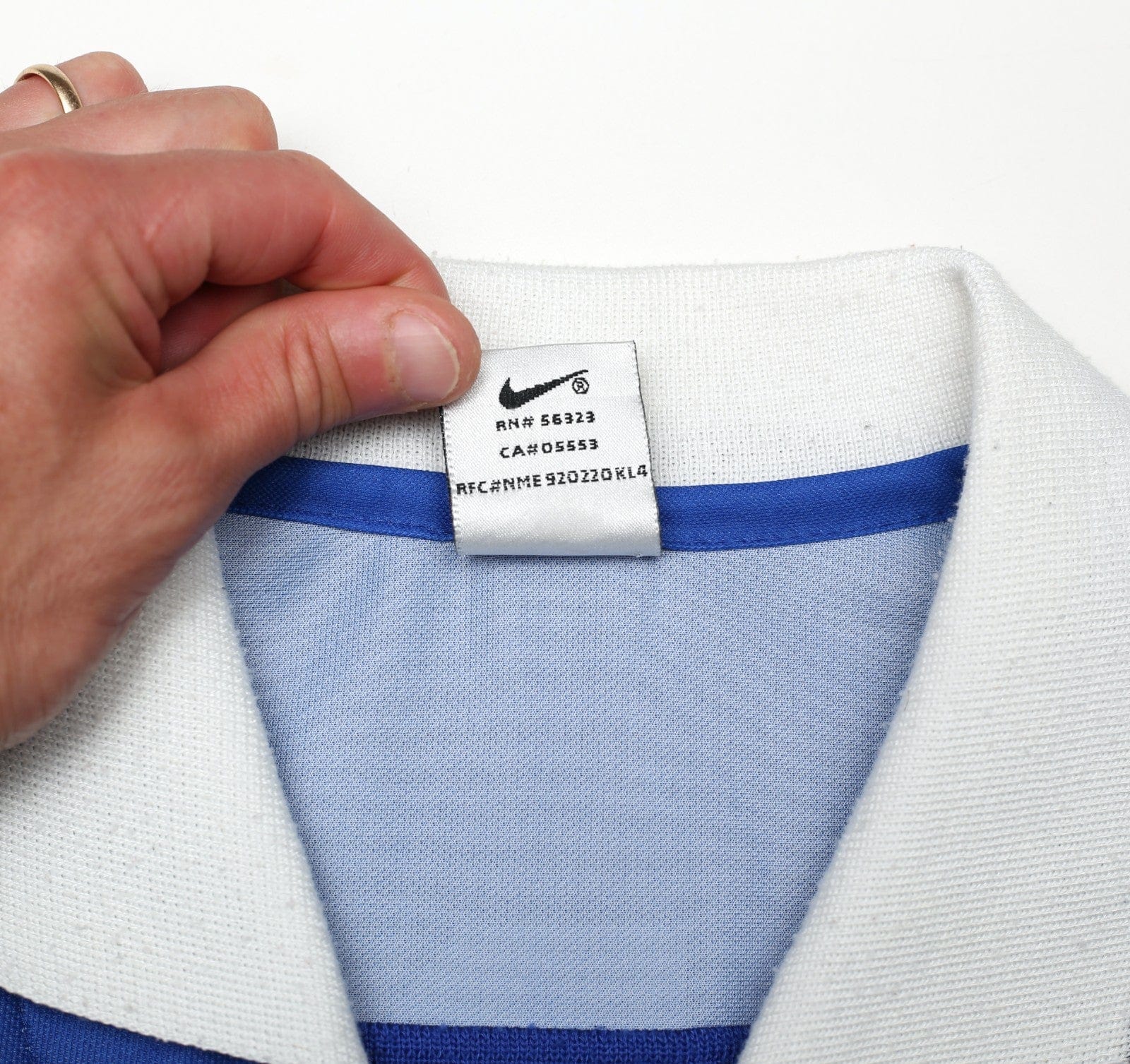 1997/99 LAUDRUP #11 Rangers Vintage Nike Home Football Shirt (L)