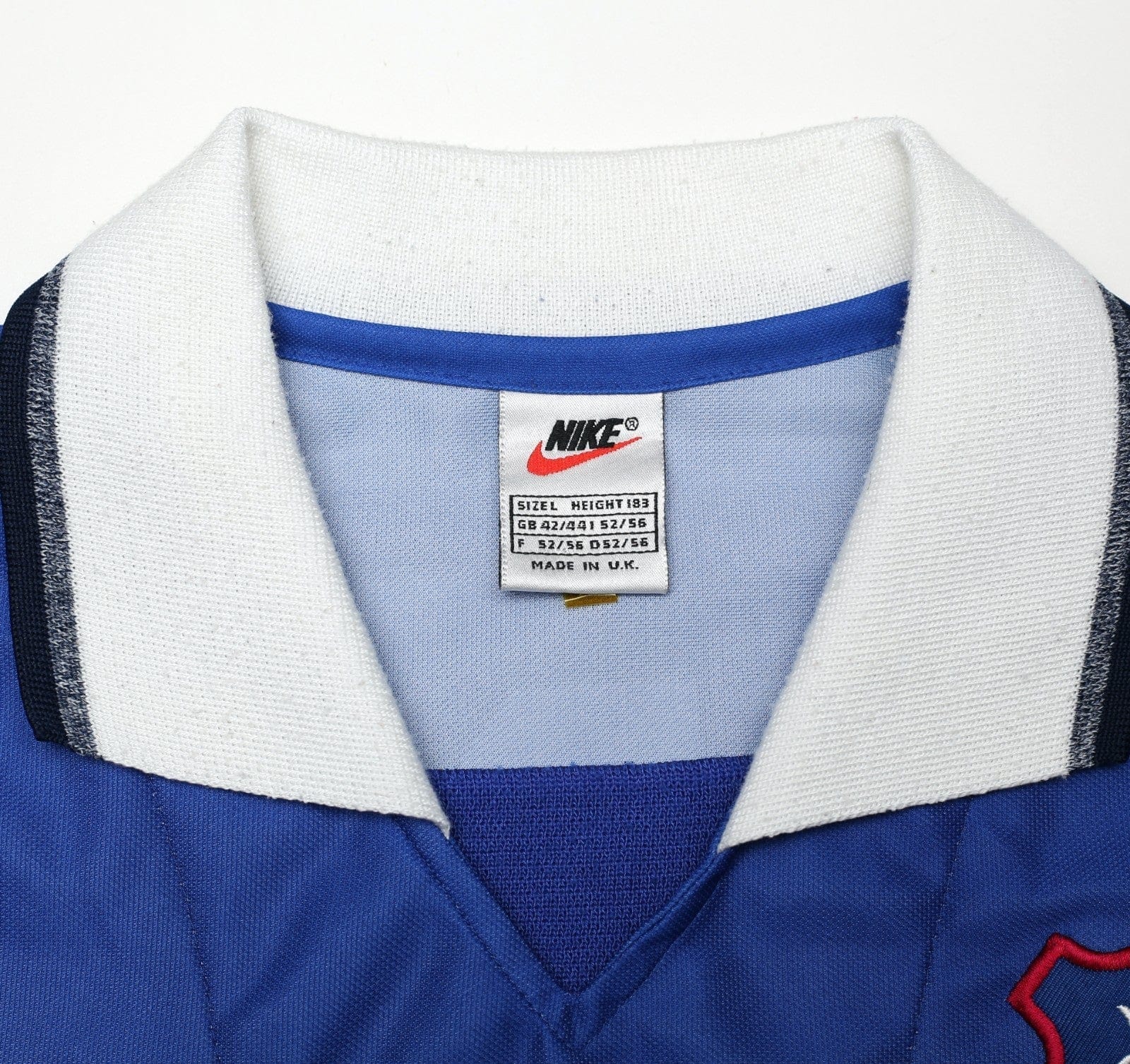 1997/99 LAUDRUP #11 Rangers Vintage Nike Home Football Shirt (L)