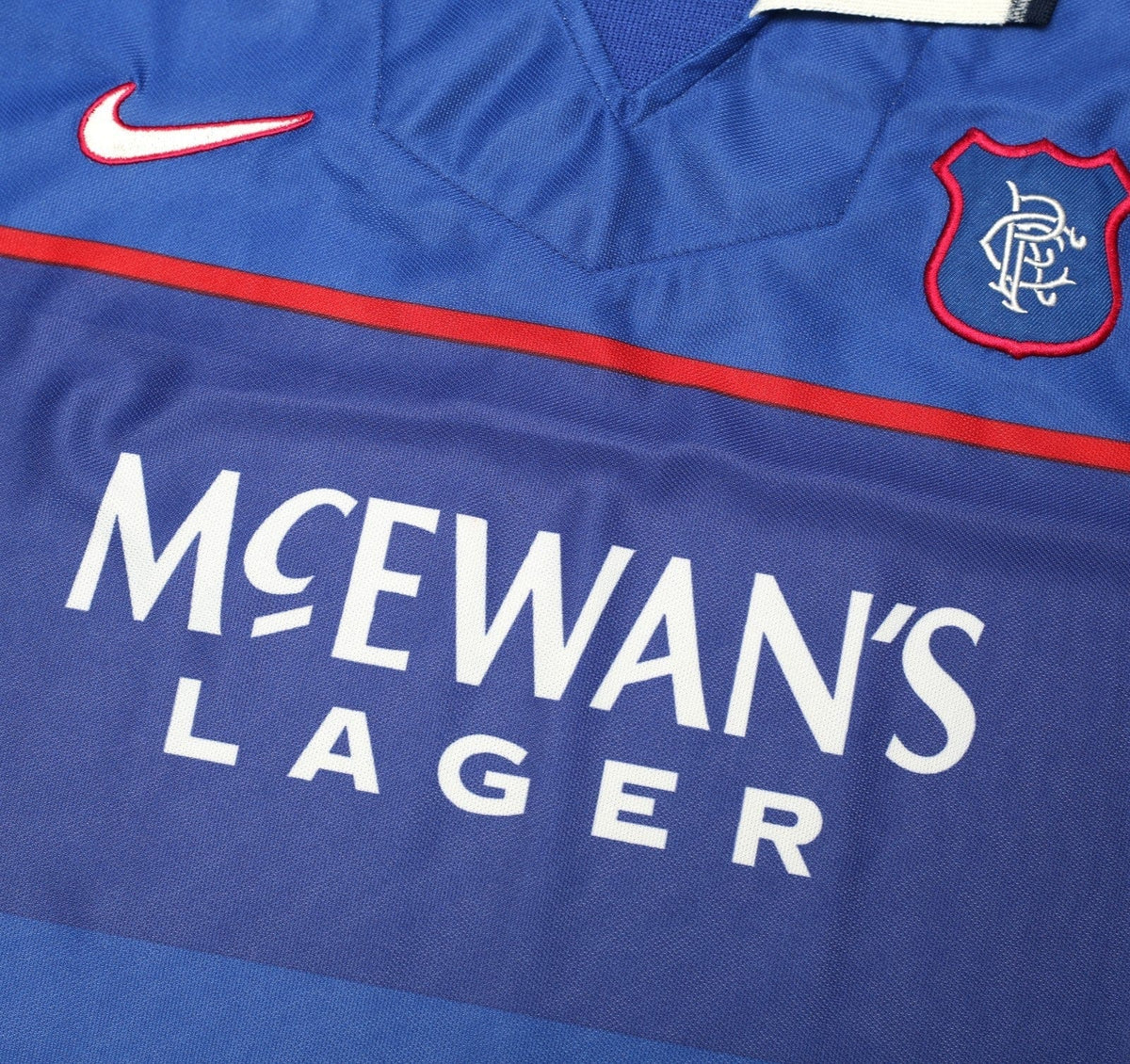 1997/99 LAUDRUP #11 Rangers Vintage Nike Home Football Shirt (L)