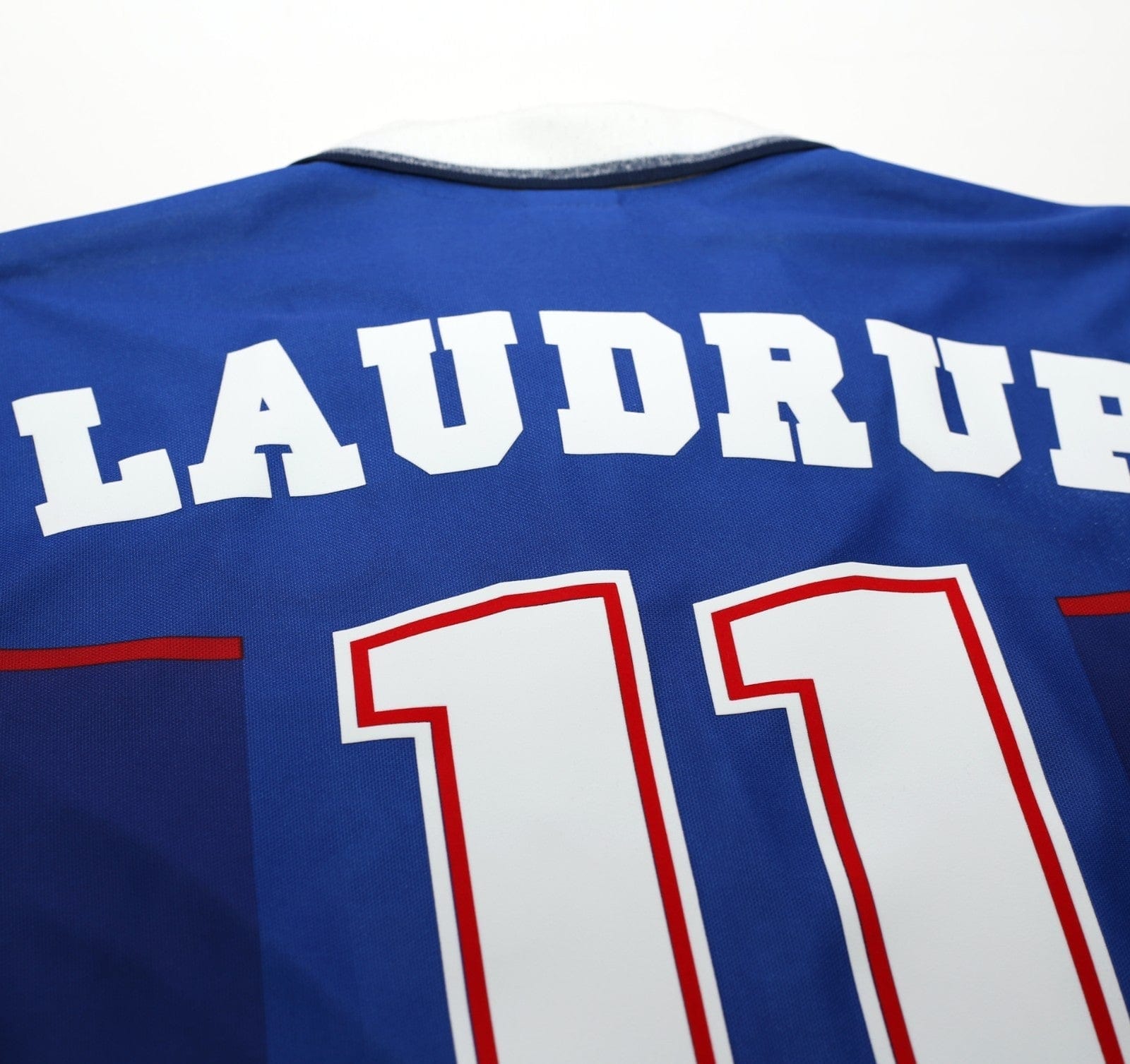 1997/99 LAUDRUP #11 Rangers Vintage Nike Home Football Shirt (L)