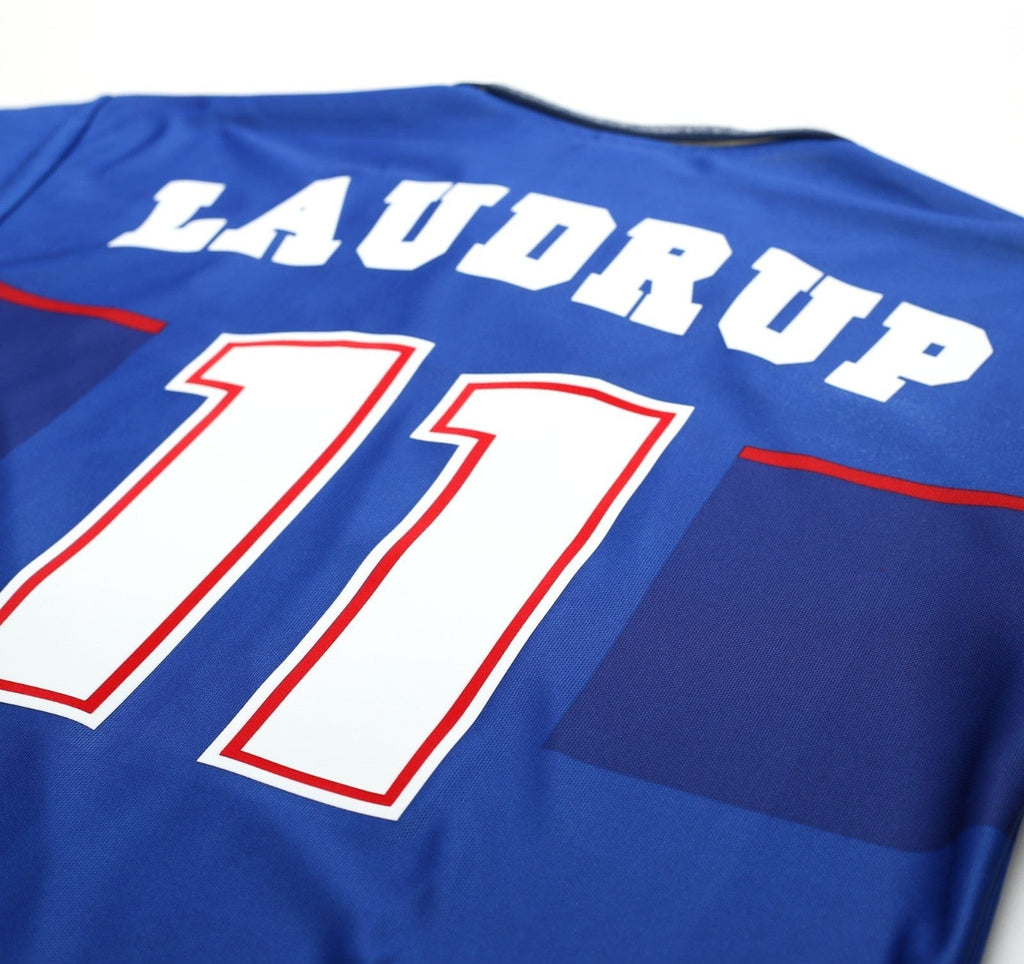 1997/99 LAUDRUP #11 Rangers Vintage Nike Home Football Shirt (L)