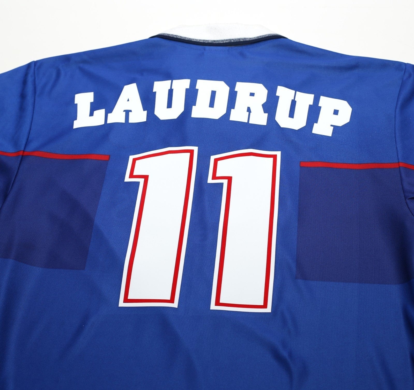 1997/99 LAUDRUP #11 Rangers Vintage Nike Home Football Shirt (L)
