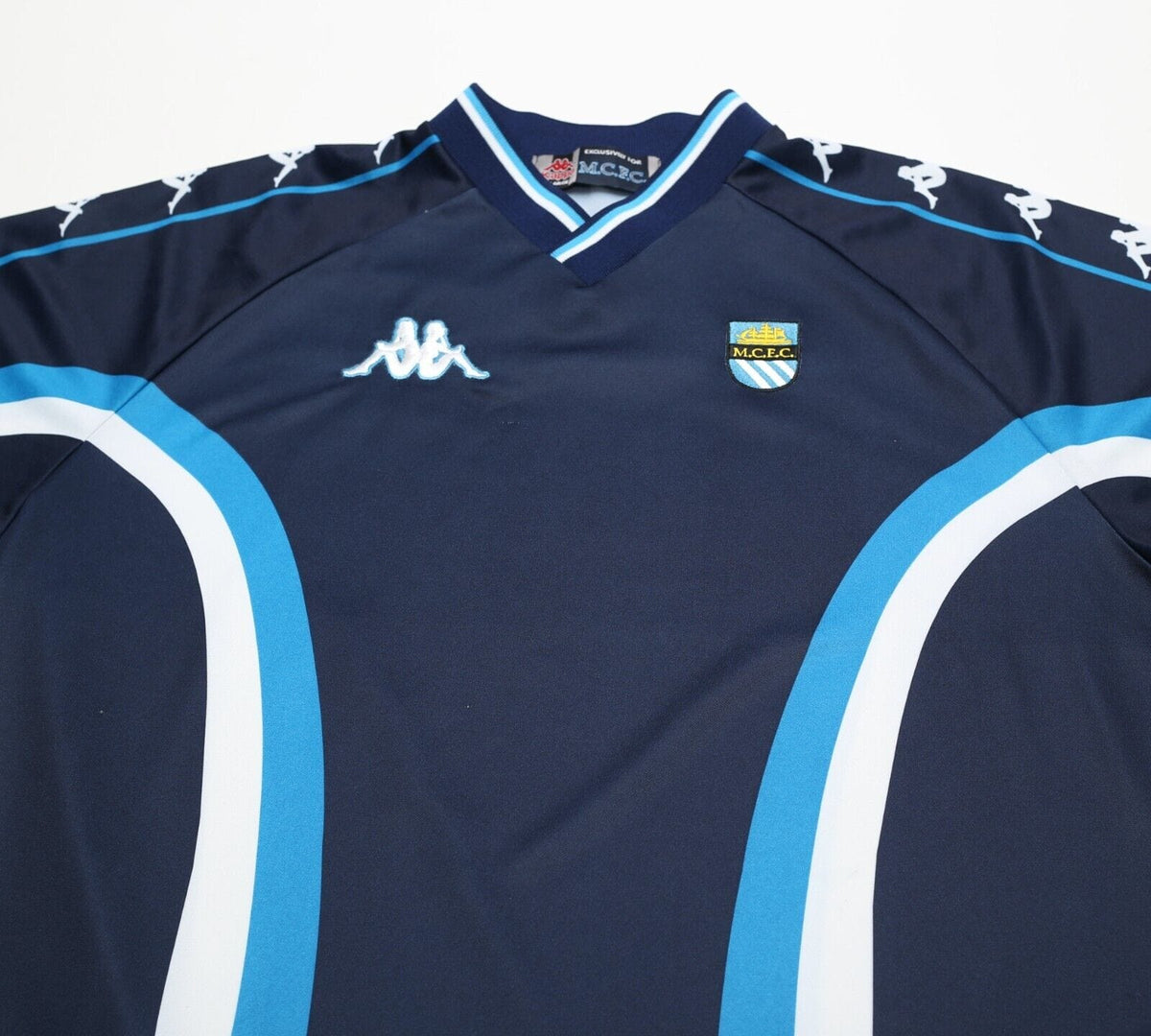 1997/99 MANCHESTER CITY Vintage Kappa Football Training Shirt (XL)