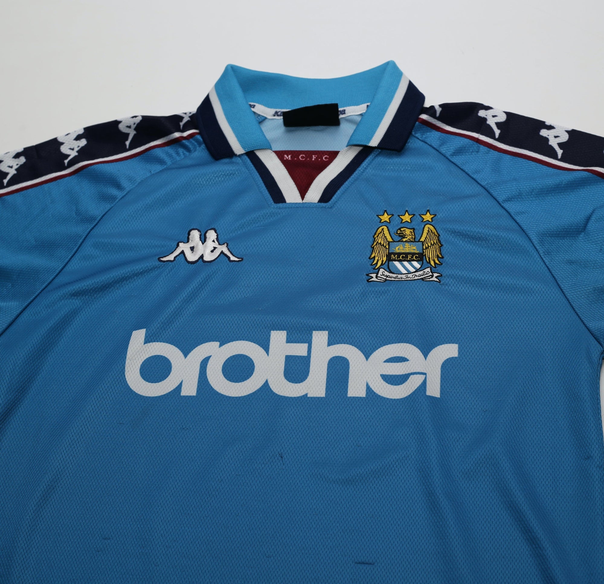 1997/99 MANCHESTER CITY Vintage Kappa Home Football Shirt (S)