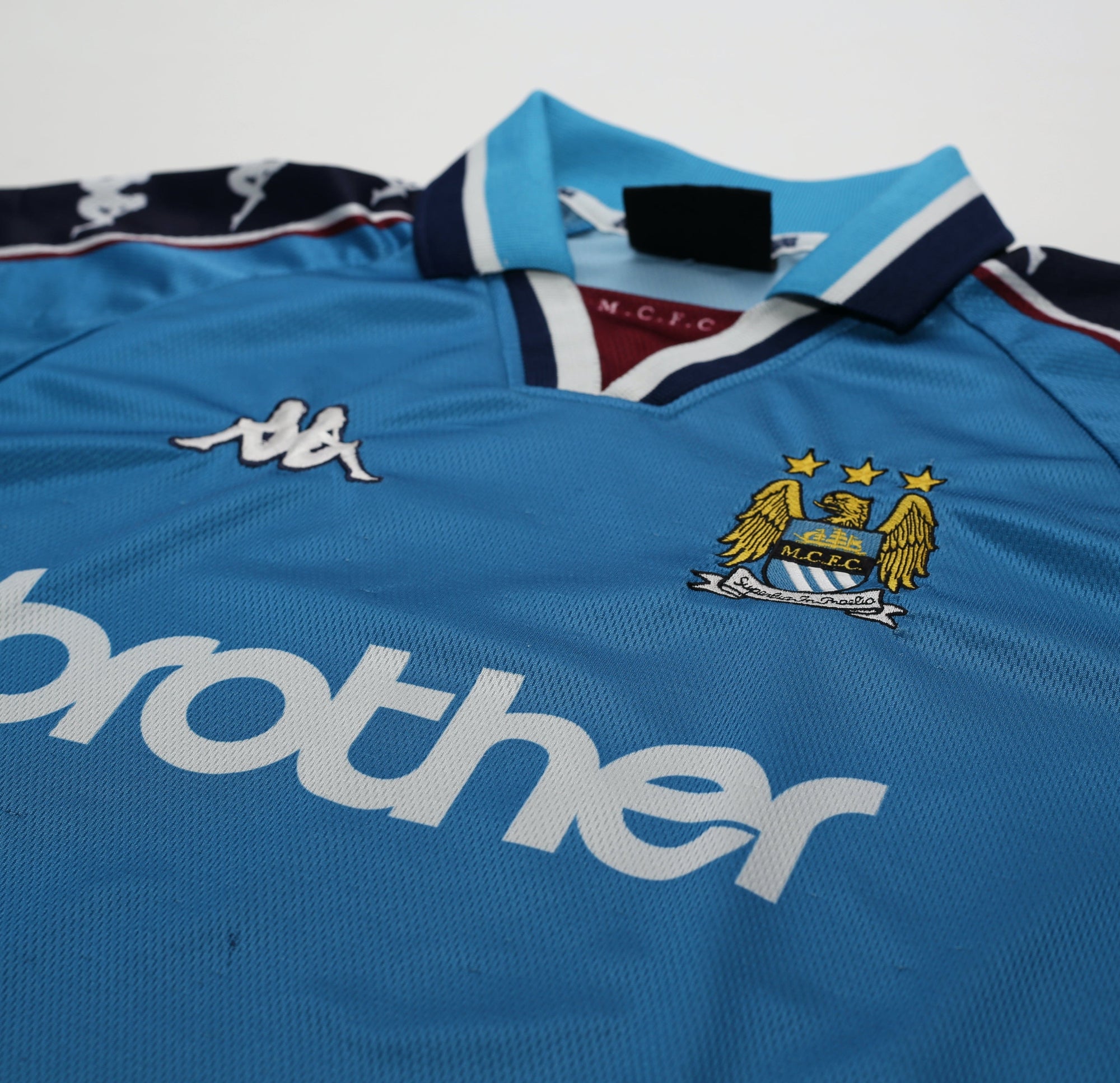 1997/99 MANCHESTER CITY Vintage Kappa Home Football Shirt (S)