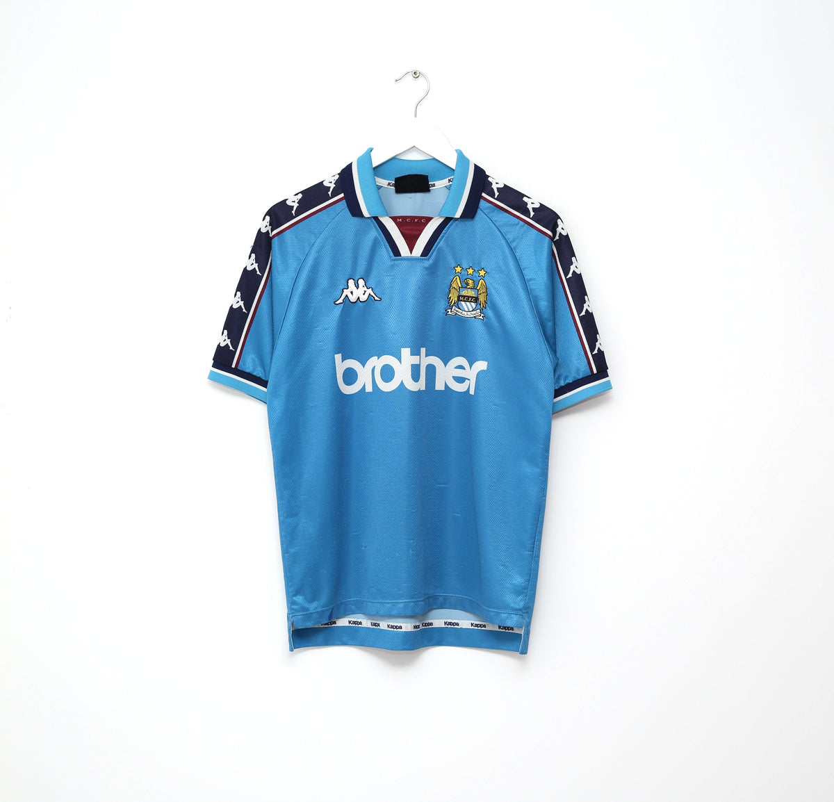 1997/99 MANCHESTER CITY Vintage Kappa Home Football Shirt (S)