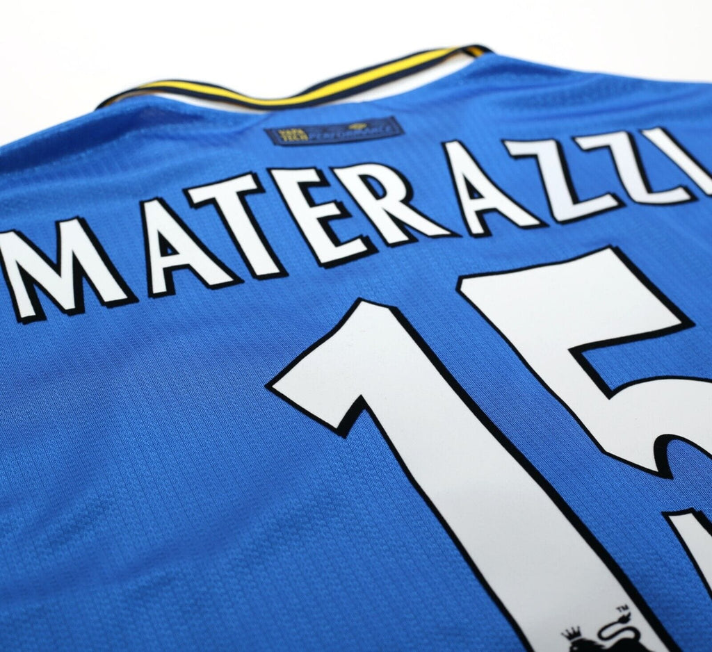 1997/99 MATERAZZI #15 Everton Vintage Umbro Home Football Shirt (XL) Italy Inter