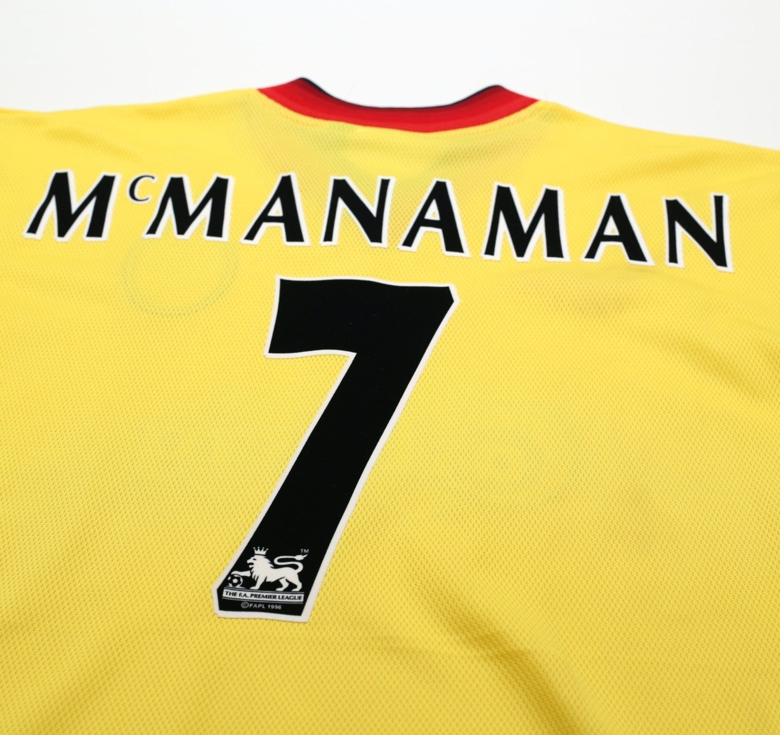 1997/99 McMANAMAN #7 Liverpool Vintage Reebok Away Football Shirt (M) 38/40