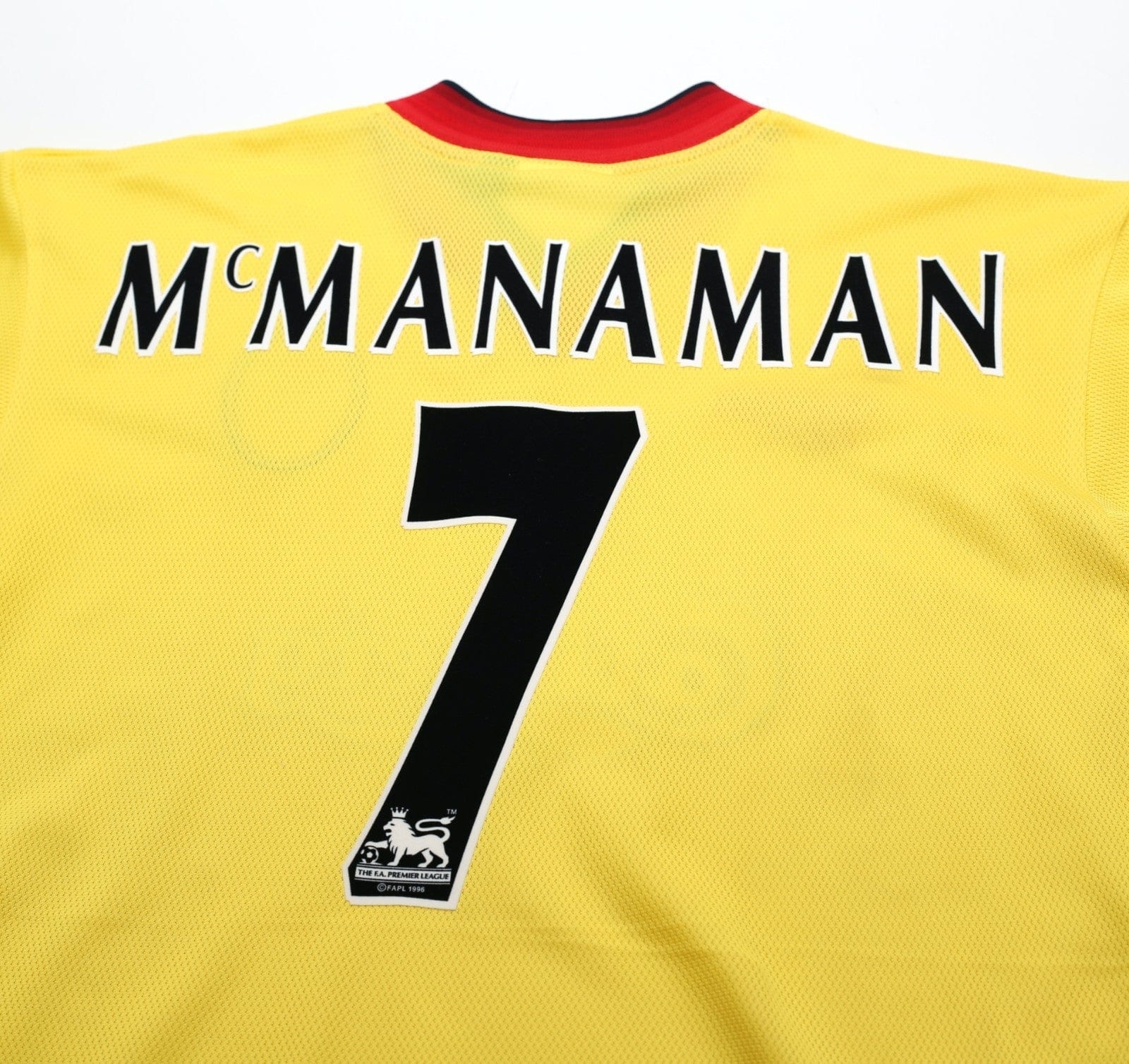 1997/99 McMANAMAN #7 Liverpool Vintage Reebok Away Football Shirt (M) 38/40