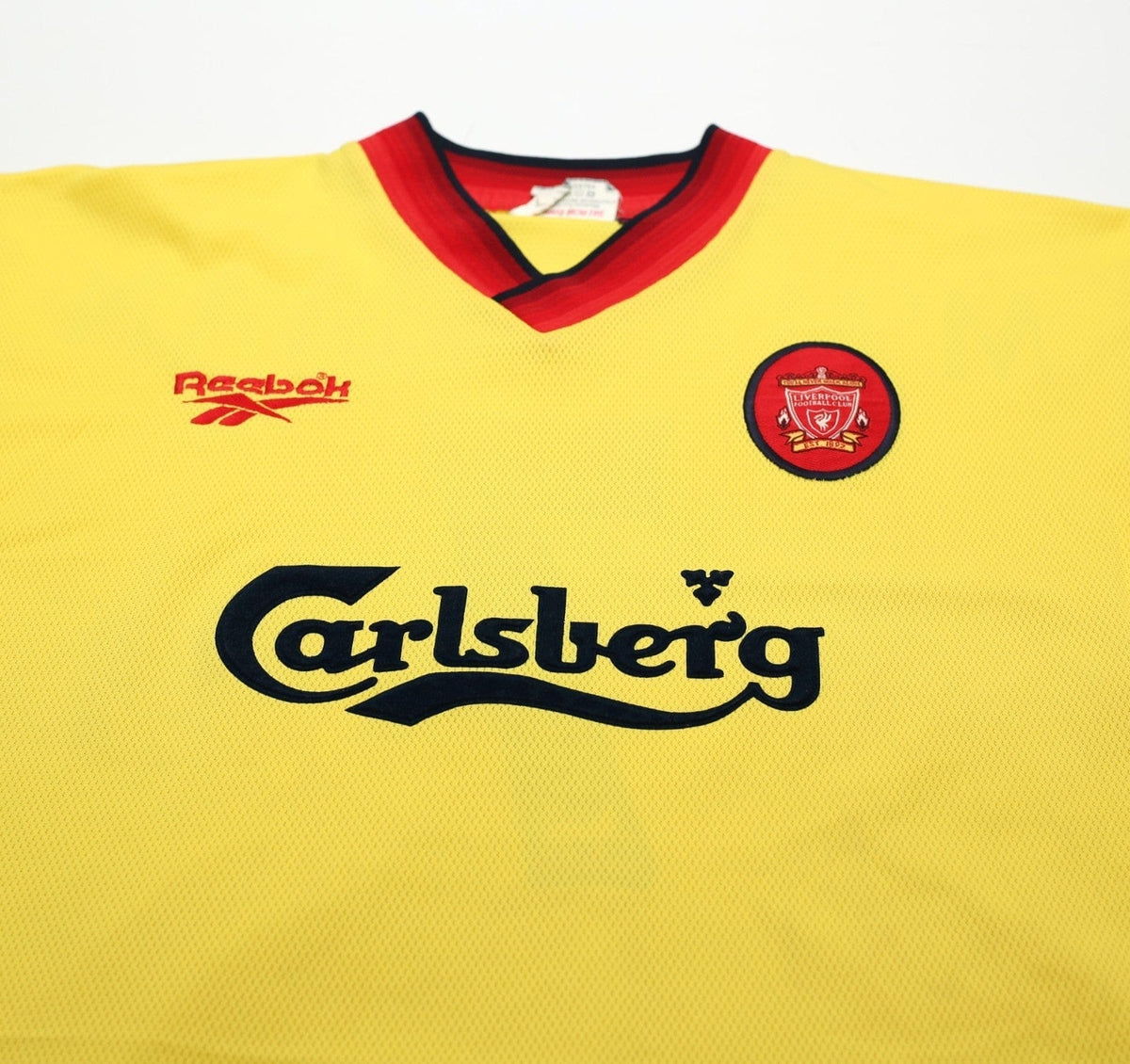 1997/99 McMANAMAN #7 Liverpool Vintage Reebok Away Football Shirt (M) 38/40