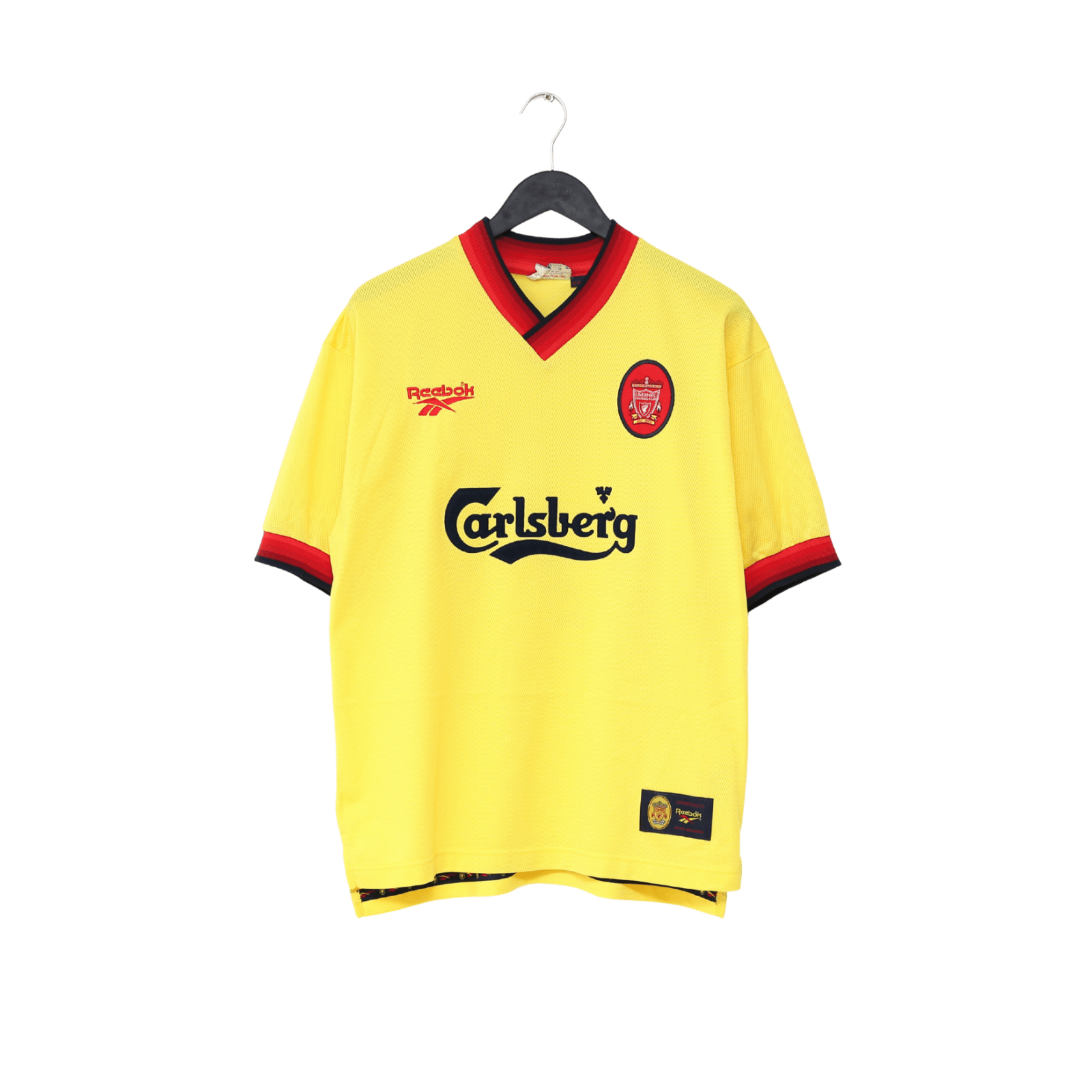 1997/99 McMANAMAN #7 Liverpool Vintage Reebok Away Football Shirt (M) 38/40