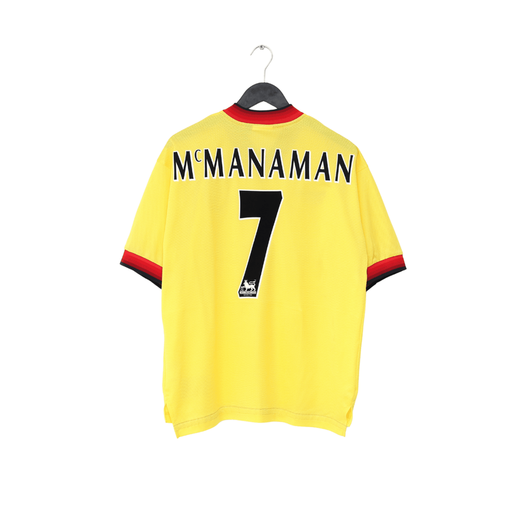 1997/99 McMANAMAN #7 Liverpool Vintage Reebok Away Football Shirt (M) 38/40