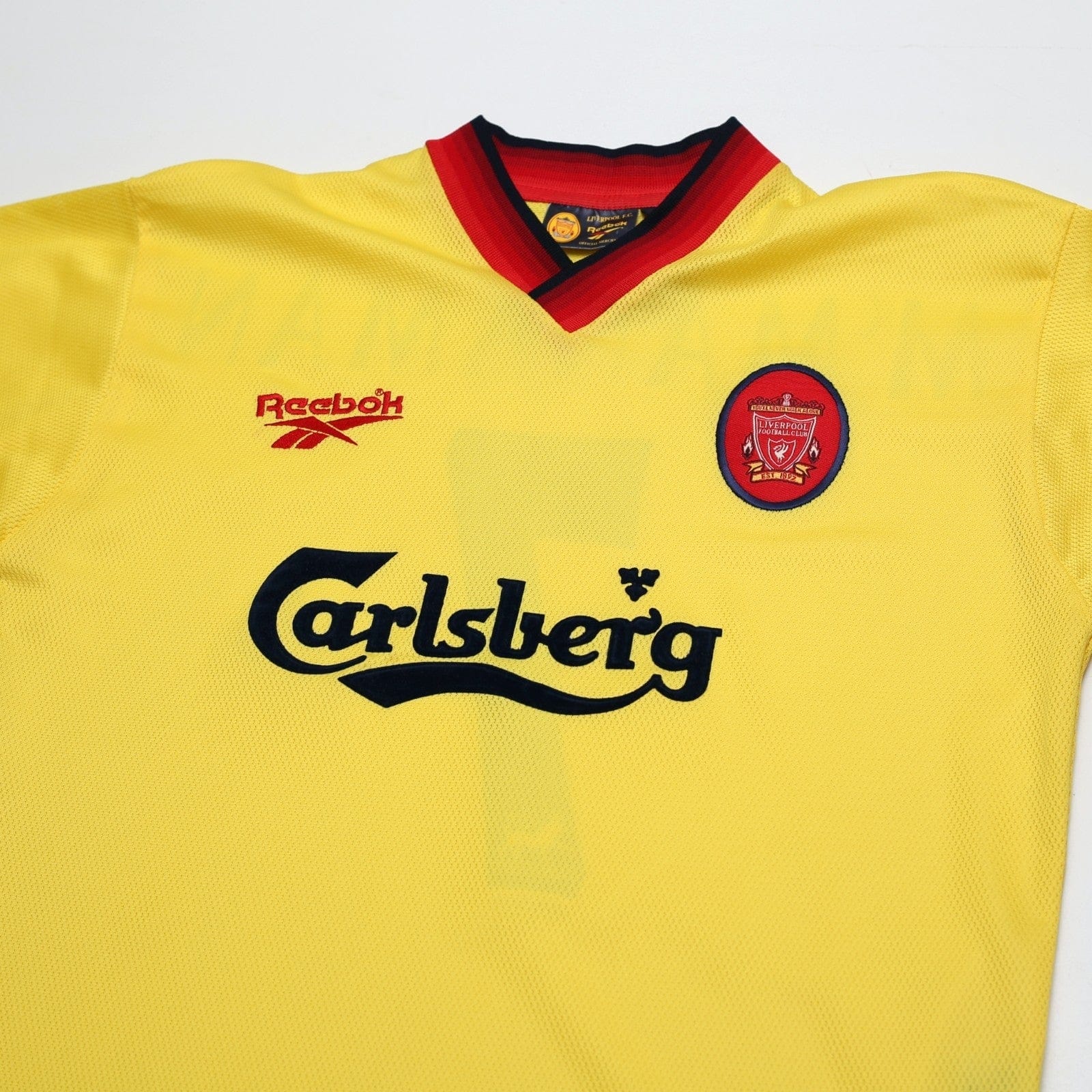 1997/99 McManaman #7 Liverpool Vintage Reebok Away Football Shirt (S) 34/36