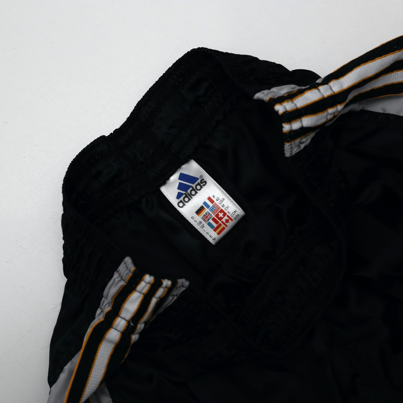 1997/99 Newcastle United Vintage adidas Home Kit Football Shorts (M) 32" Waist