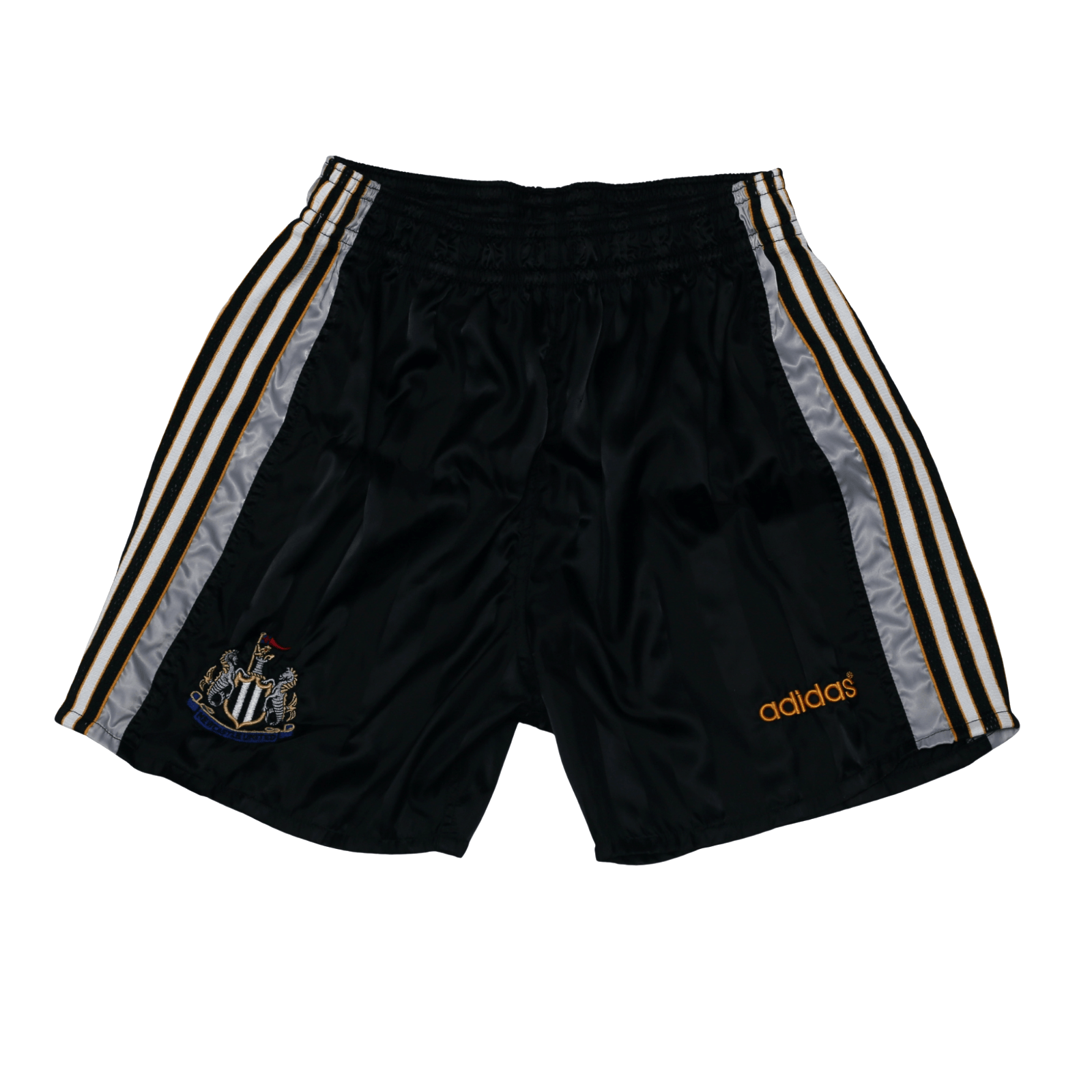 1997/99 Newcastle United Vintage adidas Home Kit Football Shorts (M) 32" Waist