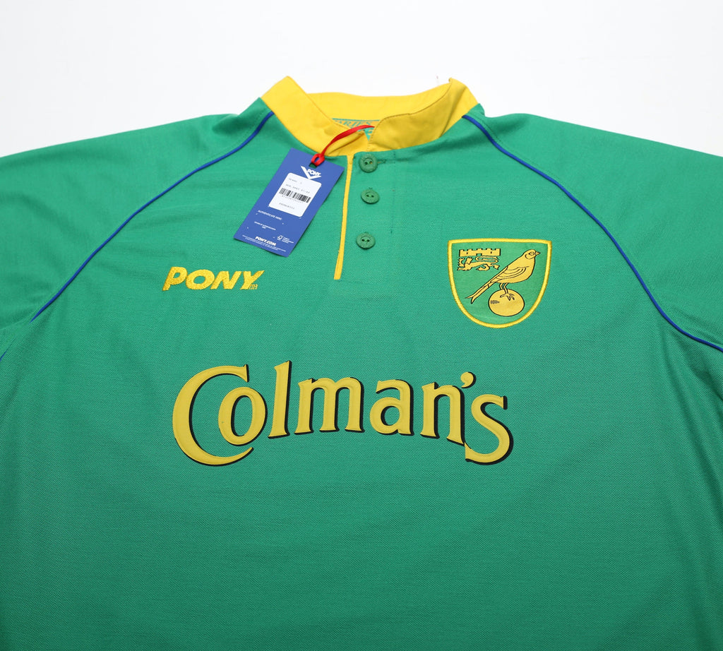 1997/99 NORWICH CITY Retro PONY Reissue Away Football Shirt