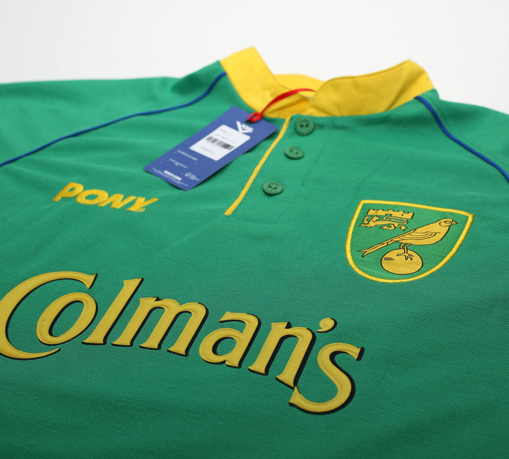 1997/99 NORWICH CITY Retro PONY Reissue Away Football Shirt