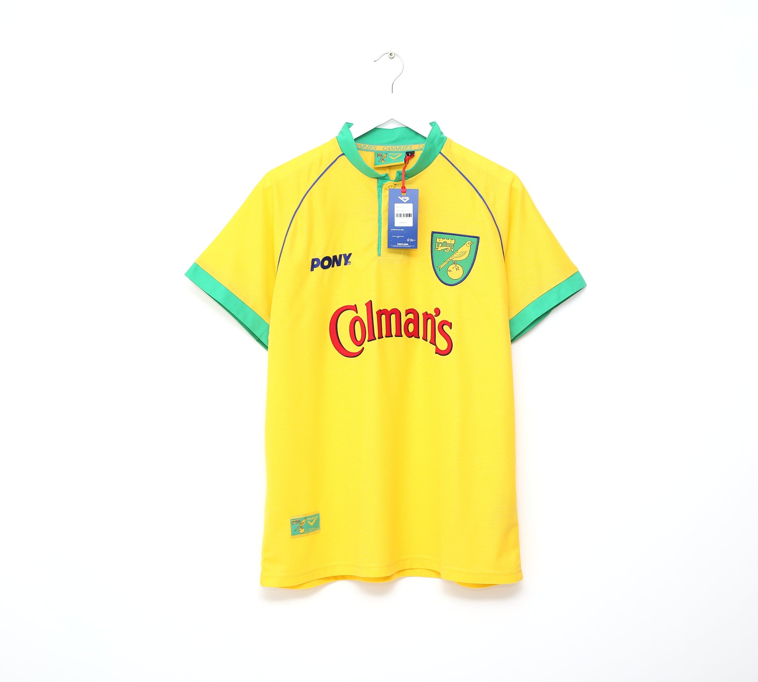 1997/99 Norwich City Retro kit | All sizes | PONY Football Shirt ...