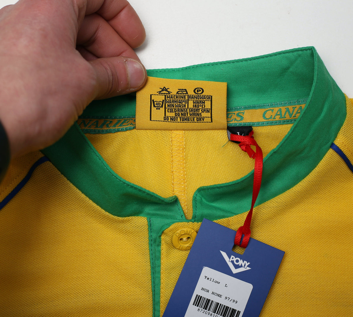 1997/99 NORWICH CITY Retro PONY Reissue Home Football Shirt