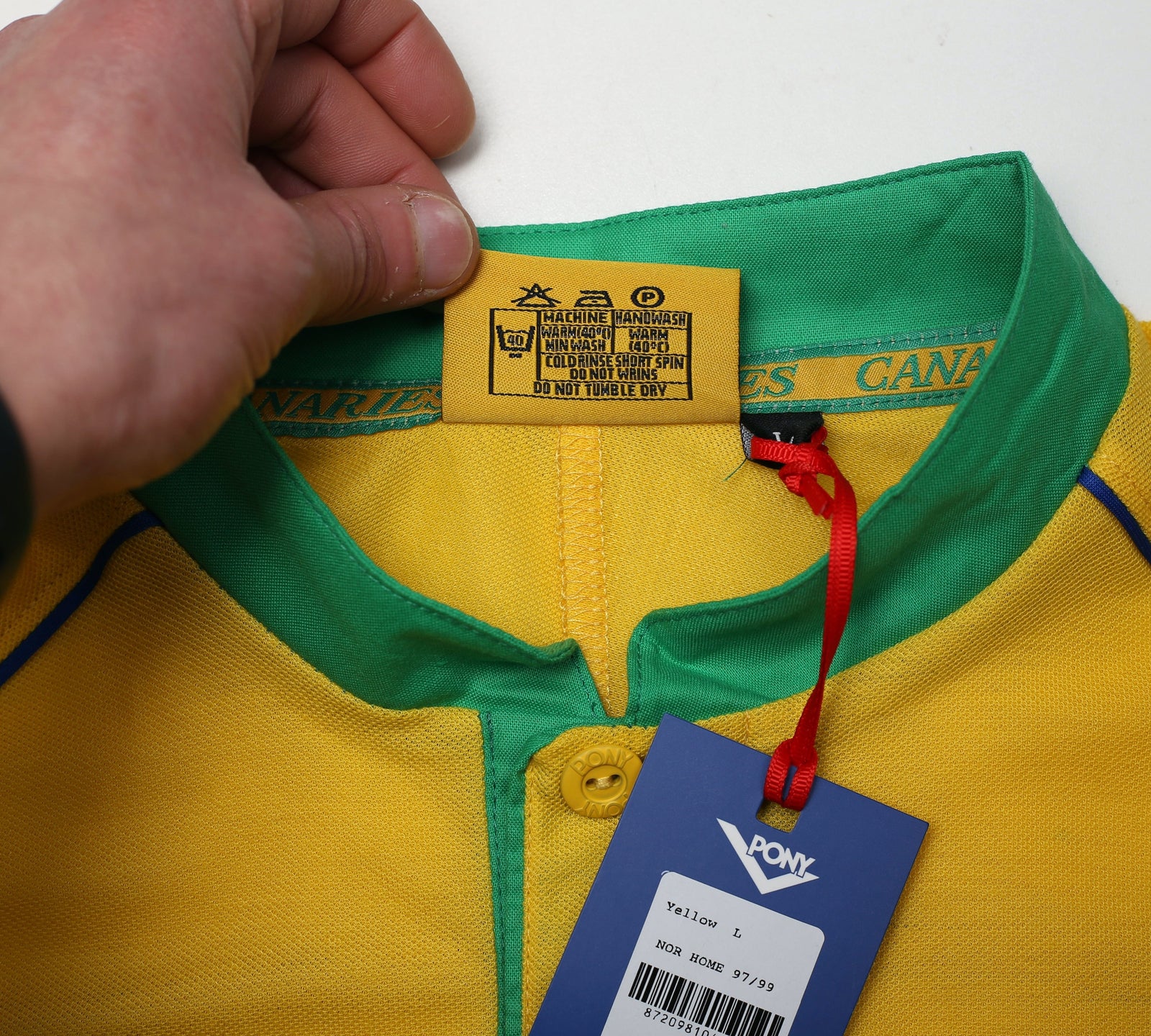 1997/99 NORWICH CITY Retro PONY Reissue Home Football Shirt